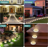 Solar Ground Lights 8 Pack Waterproof Outdoor Solar Lights for Yard Led Solar Garden Lights Bright Solar Powered | Lumora