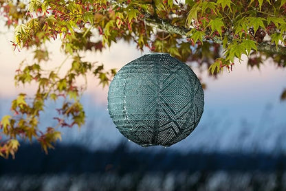 Allsop Soji Stella Boho - 12" Handmade LED Outdoor Lantern - Ink