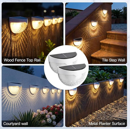 VIHOSE 12 Pack Raised Garden Bed Solar Lights Magnetic with Dusk to Dawn Sensors Wide Angle IPX4 Waterproof Solar Powered Lights Outdoor for Planter Raised Beds Garden Patio Yard Fence, Warm White