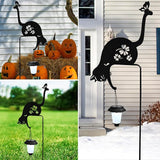 Cat Solar Lights Outdoor Garden Decoration, Solar Cat Garden Statue, Outdoor Metal Decorative Garden Stakes for | Lumora