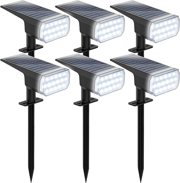 Solar Lights Outdoor Waterproof, 3 Lighting Modes Solar Spot Lights Outdoor, LED Solar Spotlights, Ultra Bright | Lumora