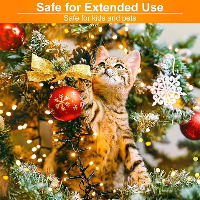 100FT 300 LED Christmas Lights Outdoor, Warm White Christmas Tree Lights with 8 Modes Waterproof, Connectable Green | Lumora
