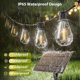 addlon 54FT(48FT+6) Solar String Lights Outdoor Waterproof with USB Port & Remote Control Solar Patio Lights for | Lumora