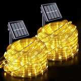 JMEXSUSS 2 * 200 LED Warm White Solar Rope Lights, 66ft IP 65 Waterproof Solar String Light Outdoor, 8 Modes | Lumora