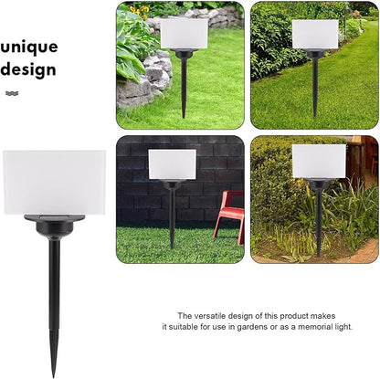 Solar Power Outdoor Lawn Lamp with Heat Transfer Printing Board 120x190mm, Solar Garden Path Light for Yard and Courtyard Landscape Lighting