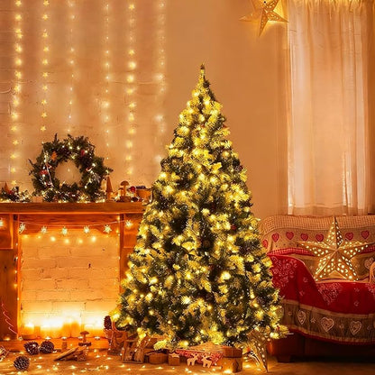 Plug-in Star Light String 33FT 100 Lights with 14pcs Hooks for Indoor Light String Wall Hanging, 8-Mode Star Night Fairy String Lights Can Be Used for Indoor and Outdoor Decoration
