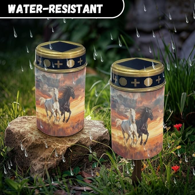 Running Horse Solar Lights Outdoor Solar Stake Lights Solar Walkway Lights,Outdoor Solar Garden Lights Powesed LED | Lumora