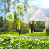 Solar Garden Lights Outdoor Decor: 4 Pack Dandelion Solar Flower Lights, 2 Modes 16 LED Colored Solar Lights for | Lumora