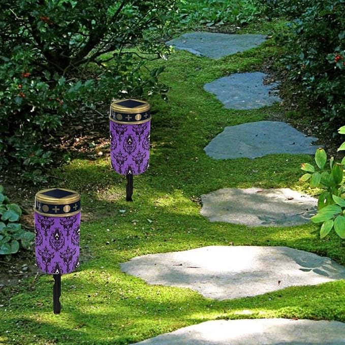 ZOUTAIRONG Solar Glass Light Garden Stake Light, 6 Pack Cemetery Decorations for Grave Outdoor Lights, Jesus Light Memorial Gifts for Mother, for Christmas Garden Lawn Yard Patio Decor Haunted House