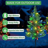 Upgraded 4-Pack Solar Christmas Garden Stake Lights, Decorative Xmas Tree Solar Christmas Yard Stake Outdoor | Lumora