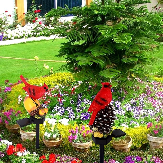 Cardinal Decor Cardinal Gifts, Cardinal Solar Garden Decor