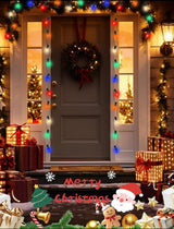 C9 Multicolor LED Christmas Light 25Ft Outdoor String Lights with 26 Plastic LED Bulbs(1 Spare), Connectable | Lumora