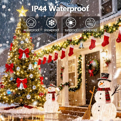 2026 New Voice Control 88ft 240LED Smart String Lights Outdoor/Indoor | String Lights with Remote, 12Modes, 7Voice Commands & Timers, Christmas Twinkle Light for Xmas Tree Decor (Warm White)