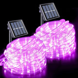 JMEXSUSS 2 * 200 LED Pink Solar Rope Lights, 66ft IP 65 Waterproof Solar String Light Outdoor, 8 Modes Christmas | Lumora