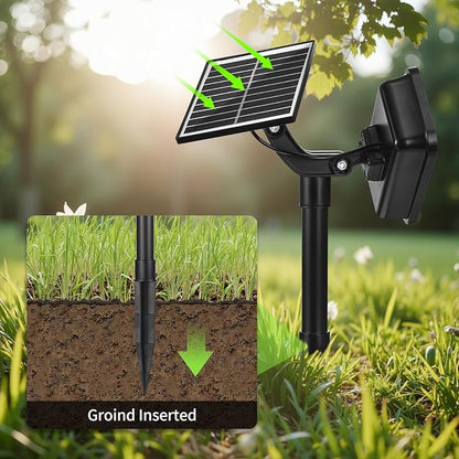 Solar Spot Lights Outdoor, 72 LEDs Landscape Lighting with 3 Lighting Modes and Auto On/Off, 360° Adjustable IP65 Waterproof Solar Powered Landscape Lights for Yard, Garden, Pathway, 6 Pack