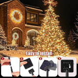 12 Pcs Solar String Lights Solar Mini Teeny Tiny Fairy Firefly Twinkle Light Waterproof 16ft 50 LEDs Garden String | Lumora