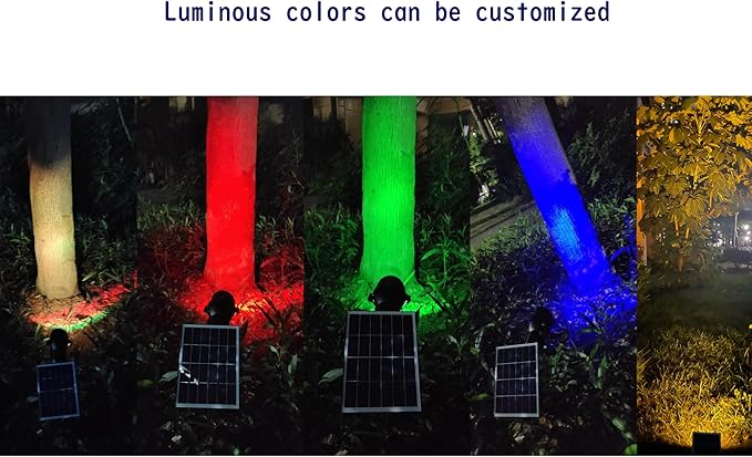 Outdoor LED Spotlight Waterproof Solar Spotlights with Clip Security Tree Spotlights Adjustable IP65 Mini Clip Lamp | Lumora