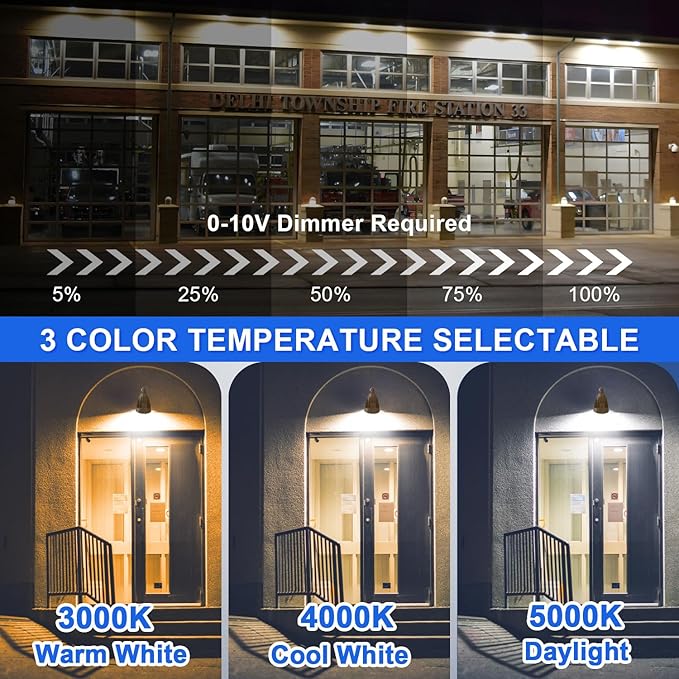25W LED Bullet Spot Light, Color Selectable 3000K/4000K/5000K - 3500LM LED Landscape - Outdoor Security Flood Light | Lumora