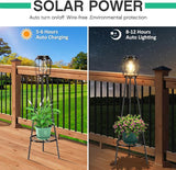 MXwcy 2 Pack Solar Lights Outdoor with Plant Stands, Solar Floor Lamp with LED Edison Bulbs for Garden Yard Pathway | Lumora