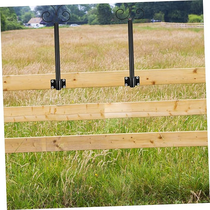 HEMOTON 1Set String Light Poles for Outdoor Use Hanging Pole for Bird Feeders Light Strings Convenient Support Rods for Patio Garden Deck Fence