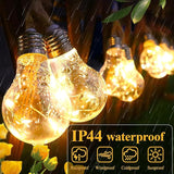 Solar Outdoor Garden Twine String Lights,LED Patio Lights with Solar/USB Dual Power Supply Design, With 20 | Lumora