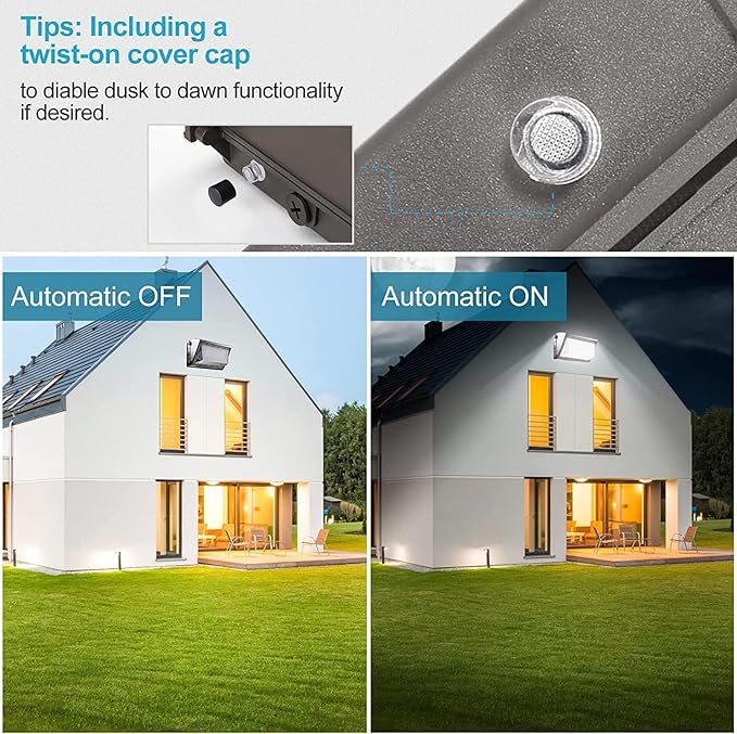Lightdot 6Pack 70W LED Wall Pack Lights, 100-277v Dusk to Dawn Photocell |10500Lm (150Lm/W) 5000K IP65 Outdoor Flood Lighting for Yard,Warehouse,Factory,Building,Garage, ETL(Height:10~15ft)