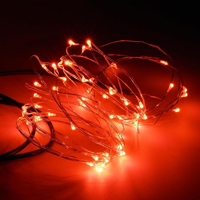Karlling USB Plug in LED Fairy Lights,2 Packs of 50 LED Bulbs 16 Ft Silver Wire - Outdoor Security Flood Light | Lumora