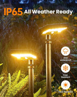 Solar Walkway Lights Outdoor, 92 LEDs Motion Sensor Outdoor Lights,600Lumen Brighter Solar Pathway Light with | Lumora