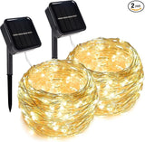 Twinkle Star 2 Pack Solar String Lights Outdoor, Total 80 FT 240 LED Solar Fairy Lights Outside Waterproof 8 Modes | Lumora
