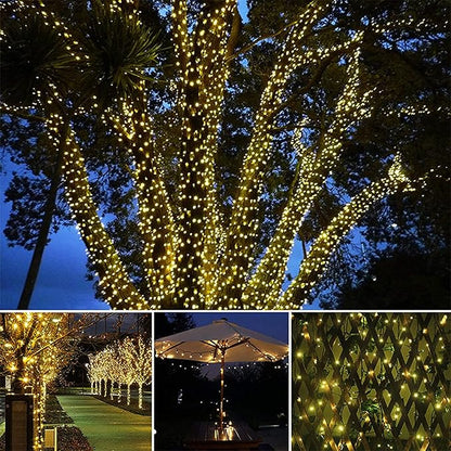Solar String Lights Outdoor Lights LED Waterproof Star String Lights 8 Functions Holiday Decoration Lights Garden Lantern Outdoor Courtyard