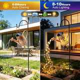 Solar Watering Can Lights:Outdoor Waterproof Metal Led String Lantern - Butterfly Fariy Hanging Decorations for | Lumora