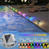 4Pack Solar Driveway Lights, Aluminum Alloy Solar Deck Light,IP68 Outdoor Waterproof Marine Dock Lights | Lumora