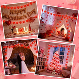 Red Heart String Lights, 8.5Ft Valentines Day Decorations Light with 10 LED Red Heart - Decorative Outdoor Light | Lumora