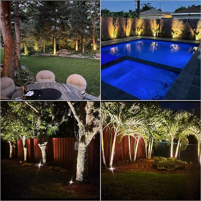 VM Low Voltage Landscape Lights 12V AC, 20W Outdoor Spotlight Flood Lights 145 Lumens G4 Bi-PIin Halogen Lighting 2800K Warm White Light for Garden, Yard, Pathway, Driveway Lighting 8Pack