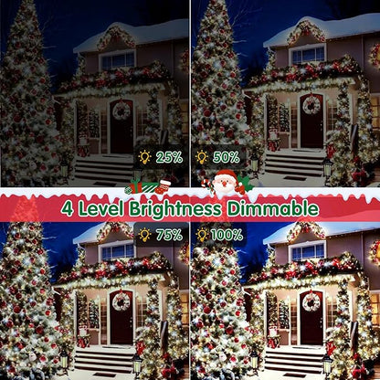 XURISEN 403FT 1000 LED String Lights Outdoor Green Wire Christmas Lights 8 Modes & Timer Waterproof Fairy Lights Plug in for Party, Wedding, Yard, Garden, Indoor/Outdoor Decorations(Cool White)