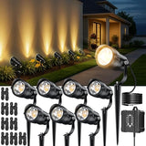 HIBOITEC Low Voltage Landscape Lighting 12W with Connectors 100W Transformer - Outdoor Security Flood Light | Lumora