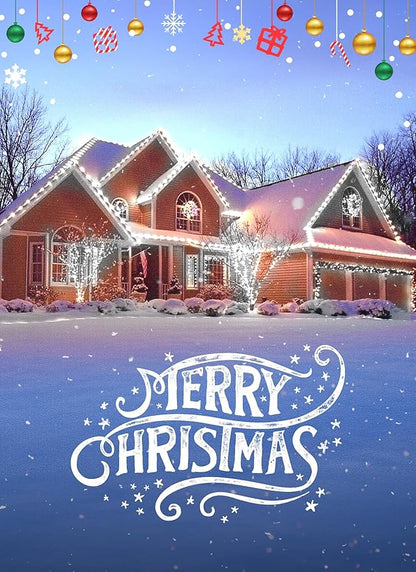 Minetom C9 Christmas Lights Outdoor, 100FT 100 LED Waterproof Strawberry String Lights, UL Certified, Connectable Green Wire Lights String for Outdoor Indoor Patio Party Roofline Backyard Xmas Decor