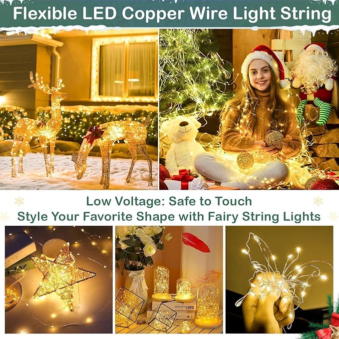 165Ft Ultra Long 500 LEDs String Lights Plug in, with Switch/Timer, Waterproof Dimmable - Decorative Outdoor Light | Lumora