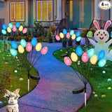 4 Pack Solar Easter Egg Lights, Colorful Garden Swaying Firefly Light Outdoor Easter Lights Waterproof Solar Stake | Lumora