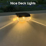 Solar Deck Lights 8 Pack, Solar Lights Outdoor Waterproof for Outside, Stairs, Step, Fence, Yard, Garden, Patio | Lumora