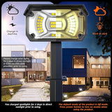 Solar Spot Lights,IP65 Waterproof 40 LED's Landscape Spotlights,3 Modes Outdoor Garden Lights, 360 Adjustable | Lumora
