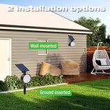 nipify 2 Pack Solar Spot Lights Outdoor Waterproof, Solar Spotlight Light for Outside Yard Landscape Lighting | Lumora