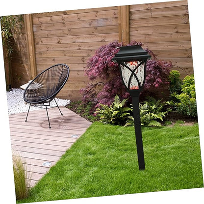 Angoily 4pcs Solar Garden Light Led Landscape Lamp for Lawn Pathway Outdoor Use Construction Easy Installation Dual Function Ground Pillar Lamp