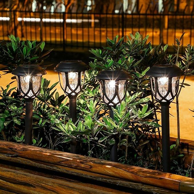 Outdoor 6 Packs Solar Pathway Light Landscape Lighting, Waterproof Solar Powered Garden Yard Lights for Walkway | Lumora
