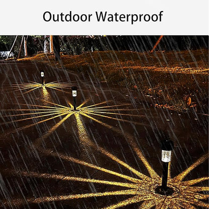 Solar Pathway Lights 6 Pack Solar Garden Lights IP65 Waterproof Outdoor Solar Lights for Yard Dusk to Dawn Landscape Lighting for Garden, Lawn, Walkway, Warm White