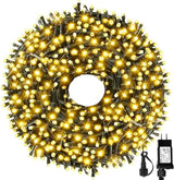 105FT 300LEDs Christmas Lights Outdoor Indoor 8 Modes for Christmas Tree Party Decoration, 100% UL Listed (Warm | Lumora