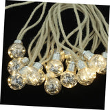 Solar LED Decorative String Lights Waterproof Outdoor Lights for Garden 20-Feet 30 Bulbs Warm White Glow for | Lumora