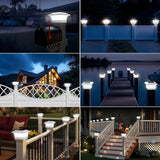 T-SUN Solar Post Cap Lights, Waterproof Outdoor Solar Powered Deck Fence Post Lights for 4 X 4 Wooden/Vinyl Posts | Lumora