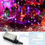 YAOZHOU Halloween String Lights Outdoor Indoor, Purple and Orange 217Ft 600LED 8 Modes Gothic Home Halloween | Lumora