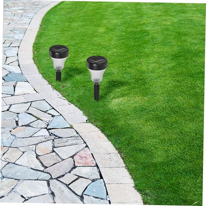 Veemoon 2pcs Outdoor Solar Pathway Lights Garden Lights Led Solar-Powered Landscape Lighting for Patio Driveway Backyard